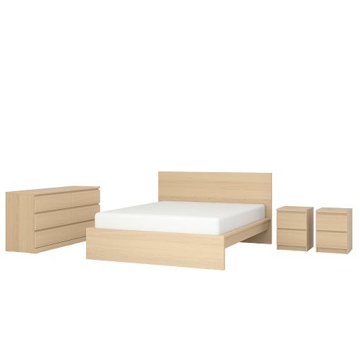 MALM, bedroom furniture/set of 4, 180x200 cm, 194.882.46