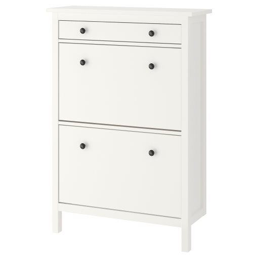 HEMNES, shoe cabinet with 2 compartments, 201.695.59