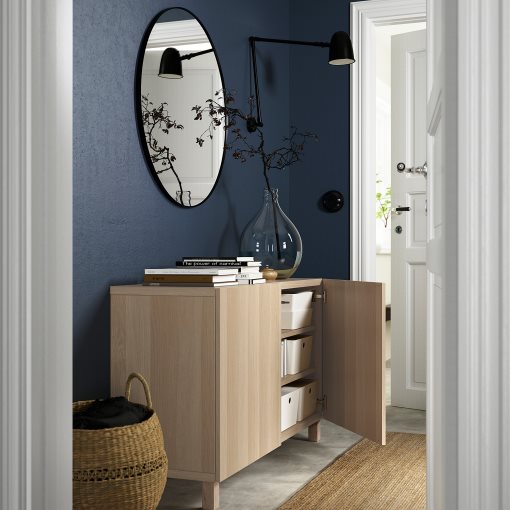 BESTÅ, storage combination with doors, 120x42x74 cm, 292.098.29