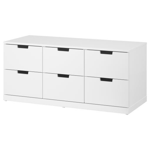 NORDLI, συρταριέρα με 6 συρτάρια, 120X54 cm, 292.394.97