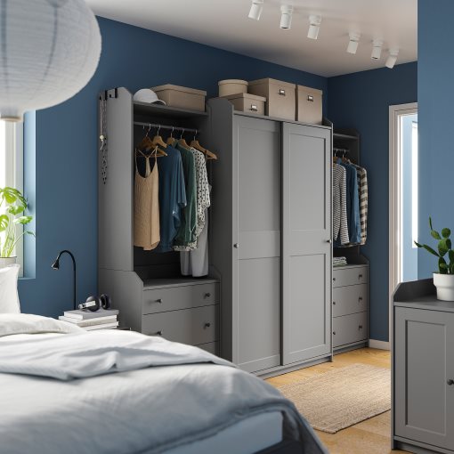 HAUGA, συνδυασμός ντουλάπας, 258X55X199 cm, 293.882.32