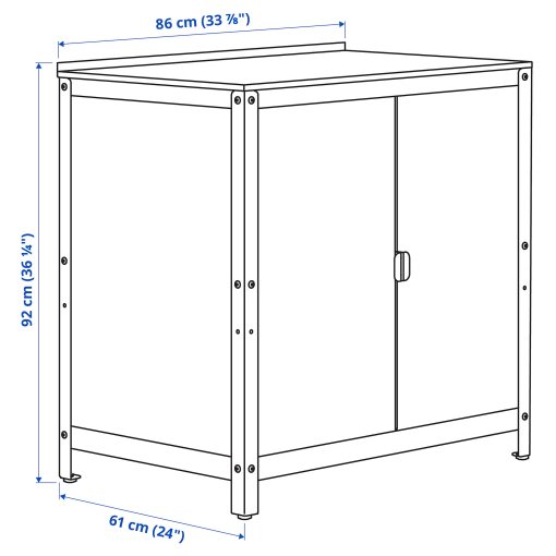 GRILLSKÄR, kitchen island shelf unit, 293.901.07