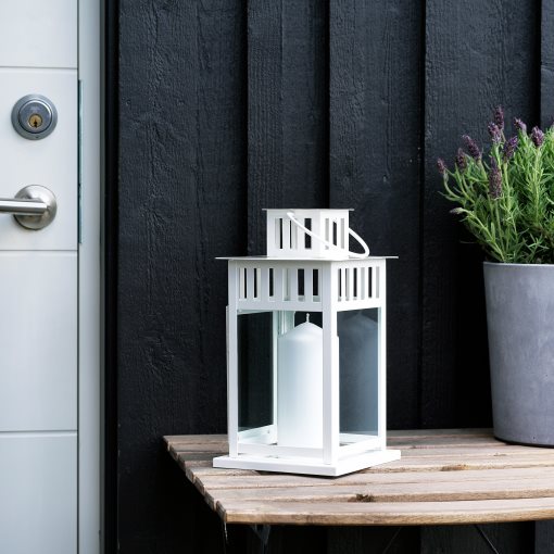 BORRBY, lantern for block candle, in/outdoor, 302.701.42