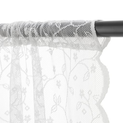 LILLYANA, sheer curtains/flower 1 pair, 145x300 cm, 303.865.24