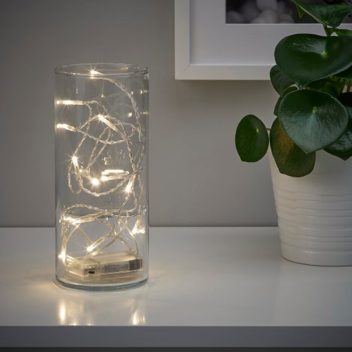 LEDFYR, γιρλάντα φωτισμού LED 12 λαμπ. εσωτ.χώρου/μπαταρία, 304.210.23