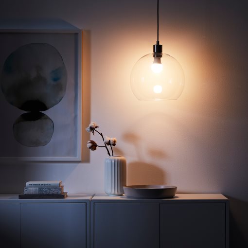 TRÅDFRI, LED bulb E27 806 lumen/wireless dimmable white spectrum/globe, 304.867.88