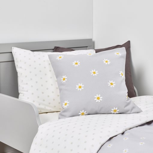 NATTSLÄNDA, cushion cover/floral pattern, 50x50 cm, 305.080.40