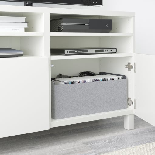 BESTÅ, έπιπλο TV με πόρτες, 120x42x83, 390.683.34