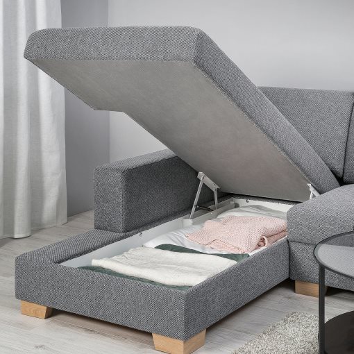 SÖRVALLEN, 3-seat sofa with chaise longue/left, 393.041.47