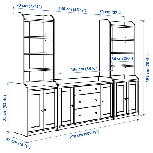 HAUGA, storage combination, 393.879.01