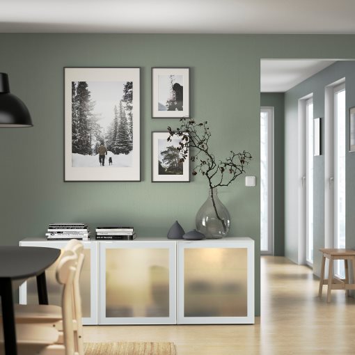 BESTÅ, σύνθεση αποθήκευσης με πόρτες, 180x42x65 cm, 394.888.20