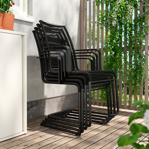VÄSMAN, chair with armrests, outdoor, 402.116.37