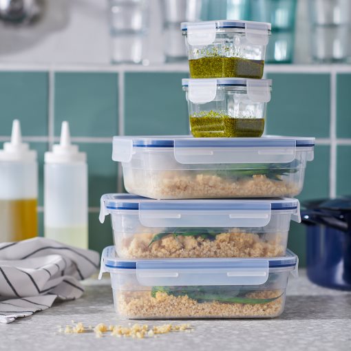 IKEA 365+, δοχείο αποθήκευσης τροφίμων ορθογώνιο/πλαστικό, 1.0 l, 403.591.48