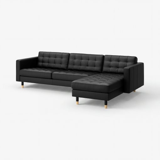 LANDSKRONA, 4-seat sofa with chaise longue, 490.324.10