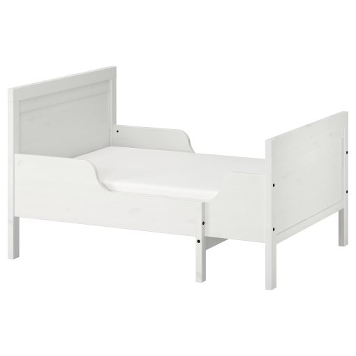 SUNDVIK, extendable bed frame with slatted bed base, 490.460.68
