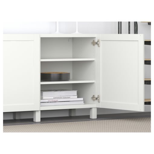 BESTÅ, storage combination with doors, 180x42x74 cm, 491.397.41