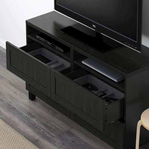 BESTÅ, TV bench with drawers, 120x40x74 cm, 491.939.12