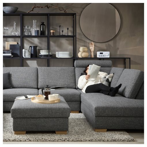 SÖRVALLEN, corner sofa 3-seat with open end/right, 493.041.42