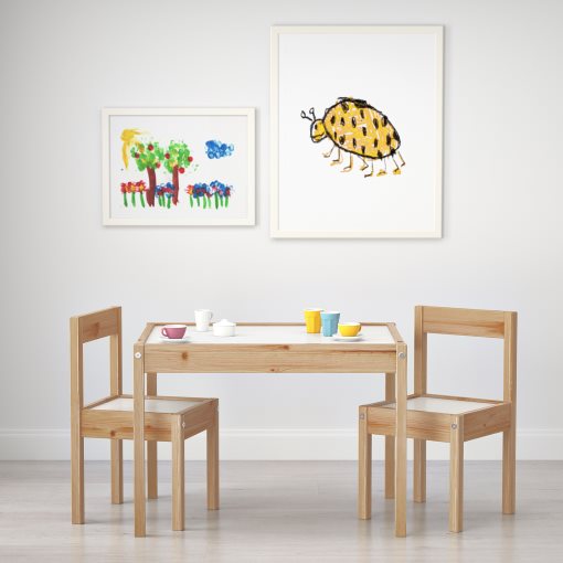 LÄTT, children`s table with 2 chairs, 501.784.11
