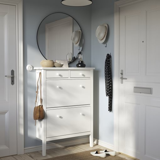 GULLABERG, shoe cabinet with 2 compartments, 88x30x122 cm, 505.876.92
