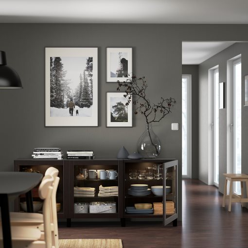 BESTÅ, storage combination with doors, 180x42x74 cm, 591.399.10
