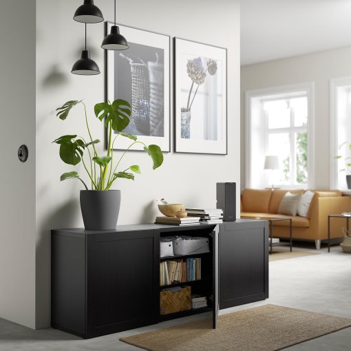 BESTÅ, storage combination with doors, 180x42x65 cm, 593.250.02