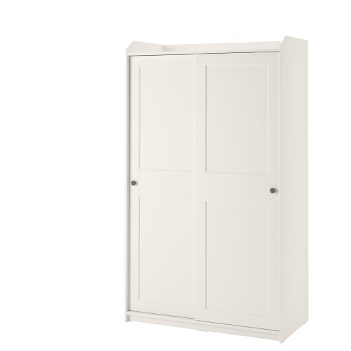 HAUGA, wardrobe with sliding doors, 118x55x199 cm, 604.569.16