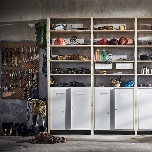 IVAR, 3 sections/cabinet/shelves, 692.482.11