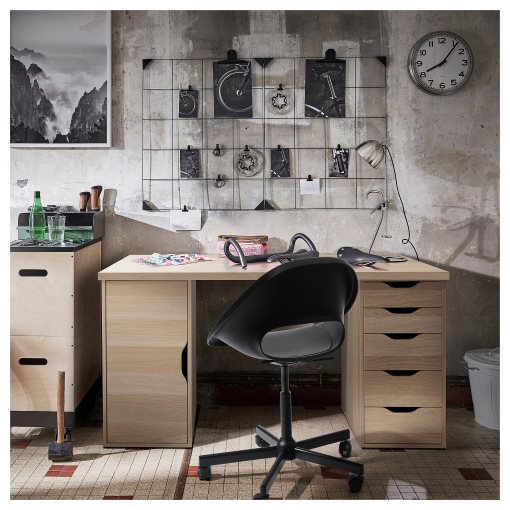 LAGKAPTEN/ALEX, desk, 140x60 cm, 695.216.20