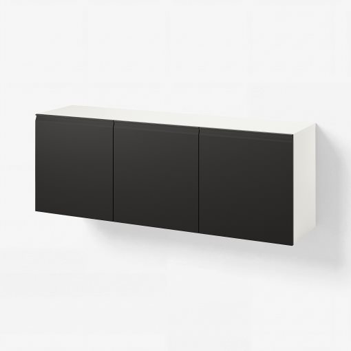 BESTÅ, σύνθεση ντουλαπιών τοίχου, 180x42x64 cm, 695.693.44