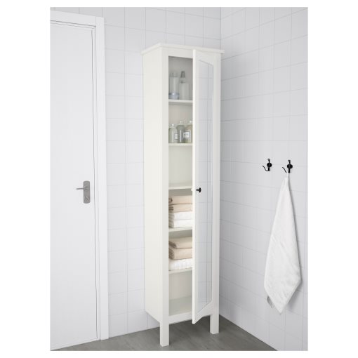HEMNES, high cabinet with mirror door, 702.176.85