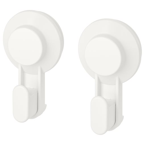 TISKEN, hook with suction cup, 2 pack, 703.812.75