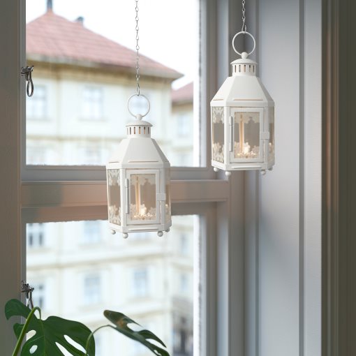 KRINGSYNT, lantern for tealight in/outdoor, 21 cm, 705.097.02