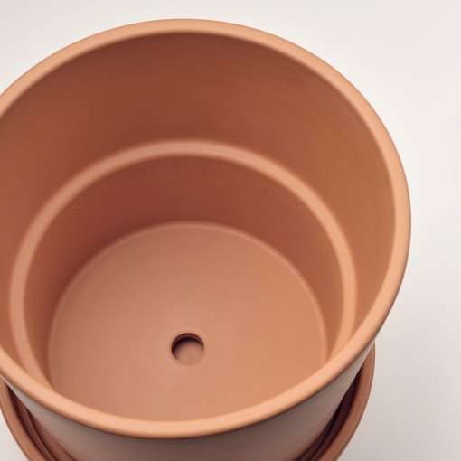 BRUNBÄR, plant pot with saucer/outdoor, 15 cm, 705.108.28