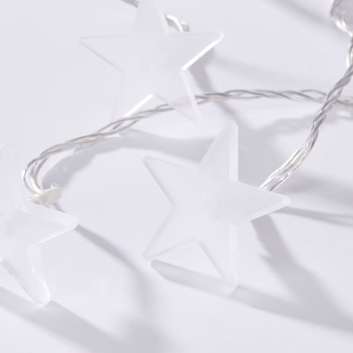 STRÅLA, lighting curtain with built-in LED light source/48 lights/star/οutdoor, 705.631.81