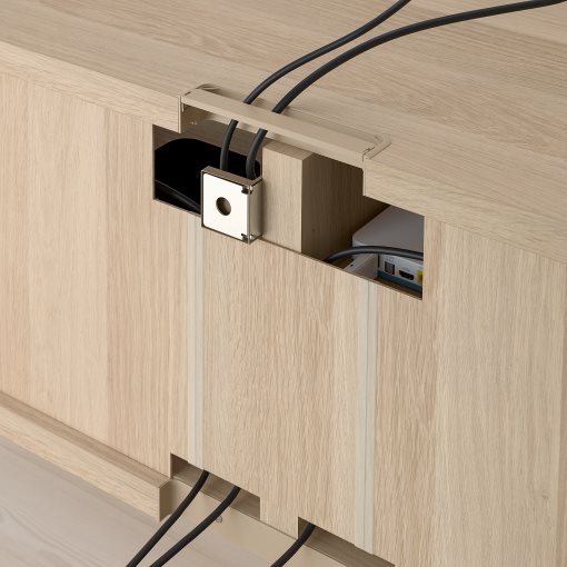BESTÅ, TV bench with drawers soft closing, 120x42x48 cm, 791.883.20