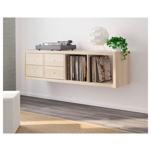 KALLAX, shelving unit with 2 inserts, 791.975.84
