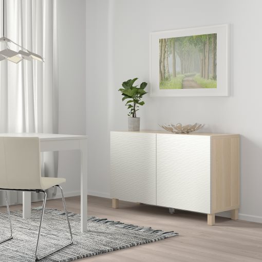 BESTÅ, σύνθεση αποθήκευσης με πόρτες, 120x42x74 cm, 792.099.97