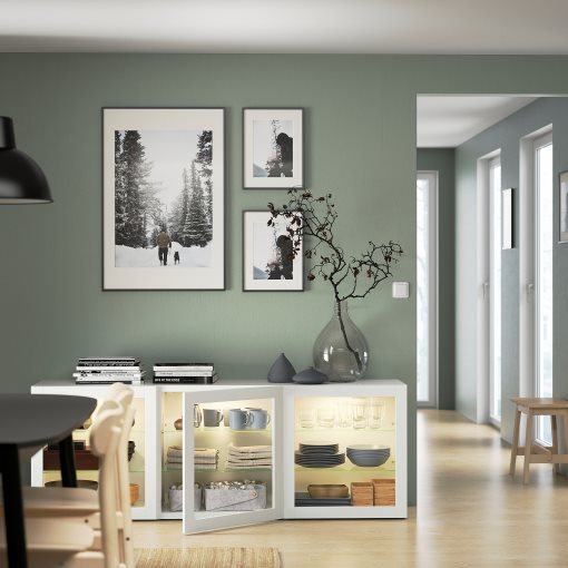 BESTÅ, storage combination with doors, 180x42x65 cm, 793.250.39