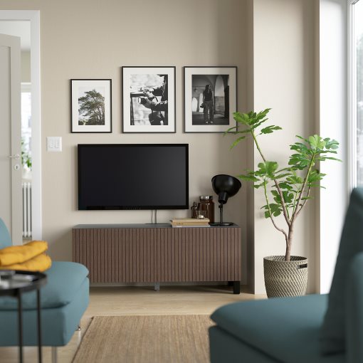 BESTÅ, TV bench with doors, 120x42x48 cm, 794.198.96