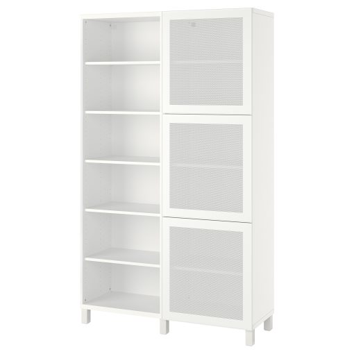 BESTÅ, storage combination with doors, 120x42x202 cm, 794.216.96