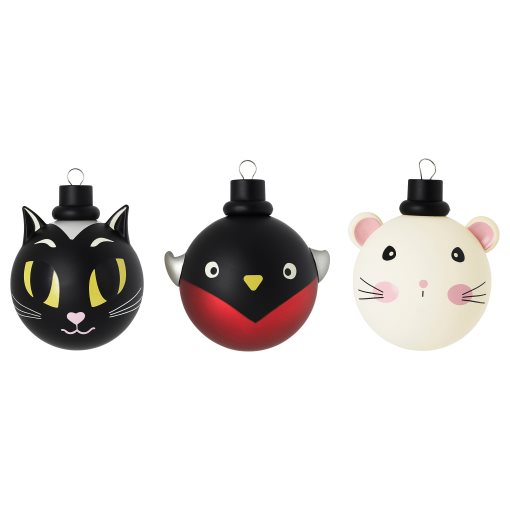 VINTERFINT, decoration bauble/animals, set of 3, 805.575.23