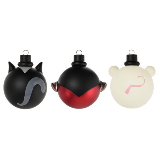 VINTERFINT, decoration bauble/animals, set of 3, 805.575.23