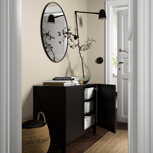 BESTÅ, σύνθεση αποθήκευσης με πόρτες, 120x42x74 cm, 892.822.04