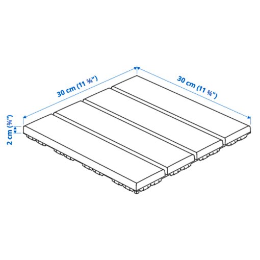 RUNNEN, floor decking outdoor, 9 pack, 902.381.11