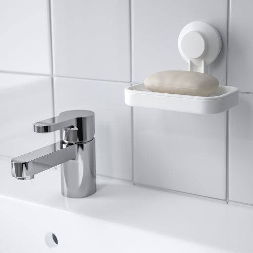 TISKEN, soap dish with suction cup, 903.812.84