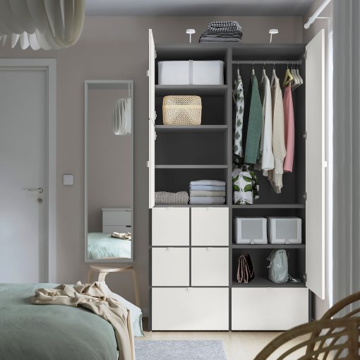 VISTHUS, wardrobe, 122x59x216 cm, 904.934.46