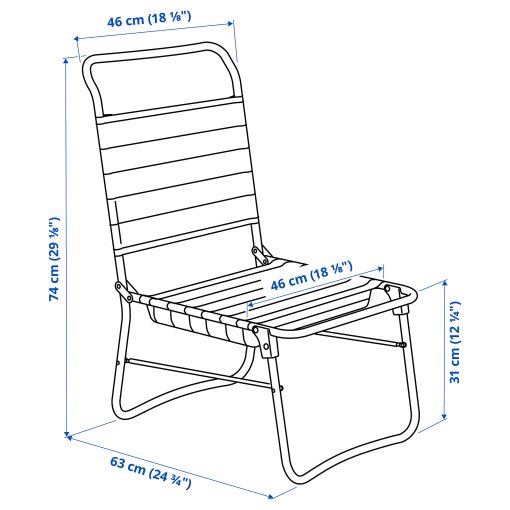 STRANDÖN, beach chair, 905.227.69