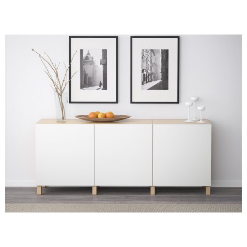 BESTÅ, σύνθεση αποθήκευσης με πόρτες, 180x42x74 cm, 991.397.34