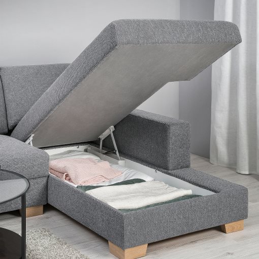 SÖRVALLEN, corner sofa 5-seat with chaise longue/right, 993.147.80
